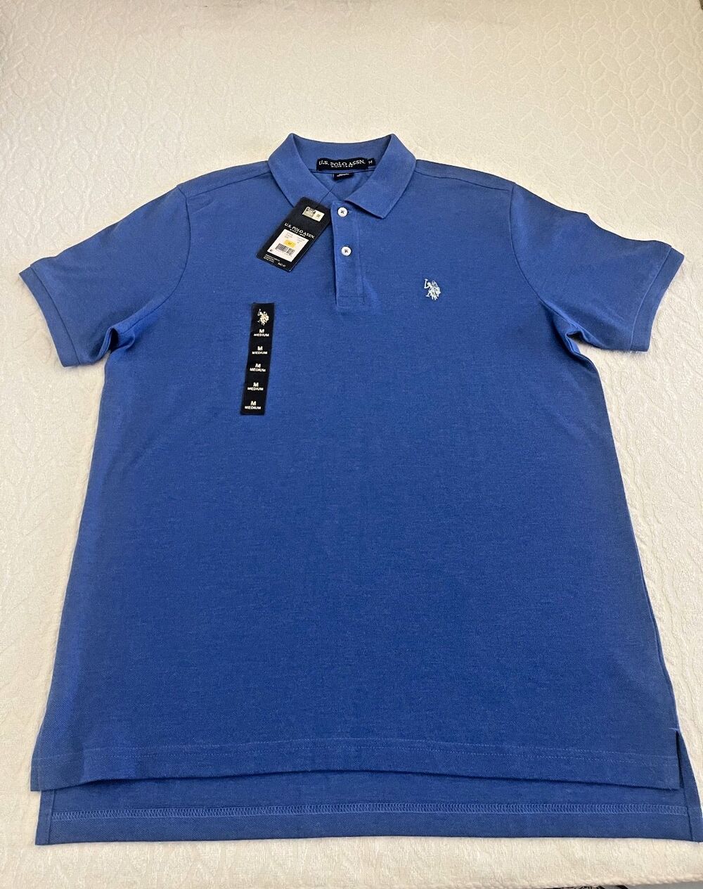 U.S. POLO ASSN. Sz M BLUE MEN'S SHIRT